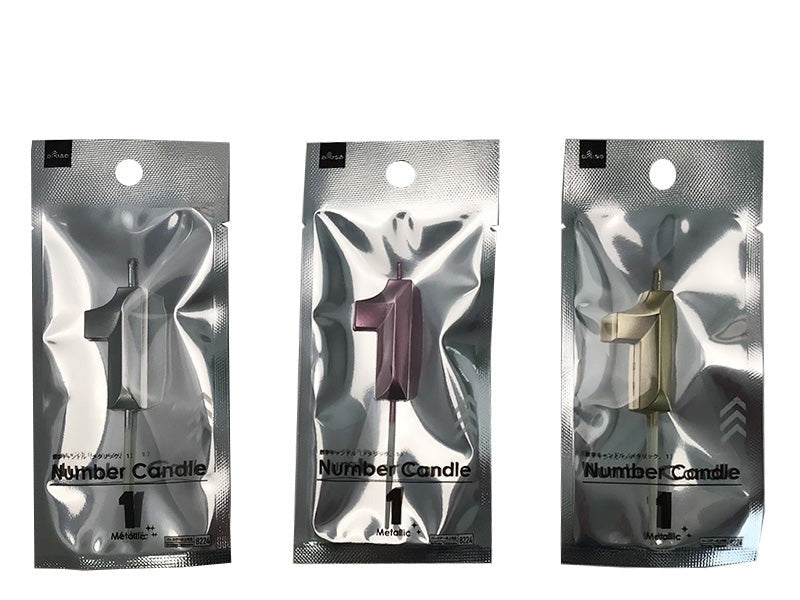 Number Candle (Metallic, 1)