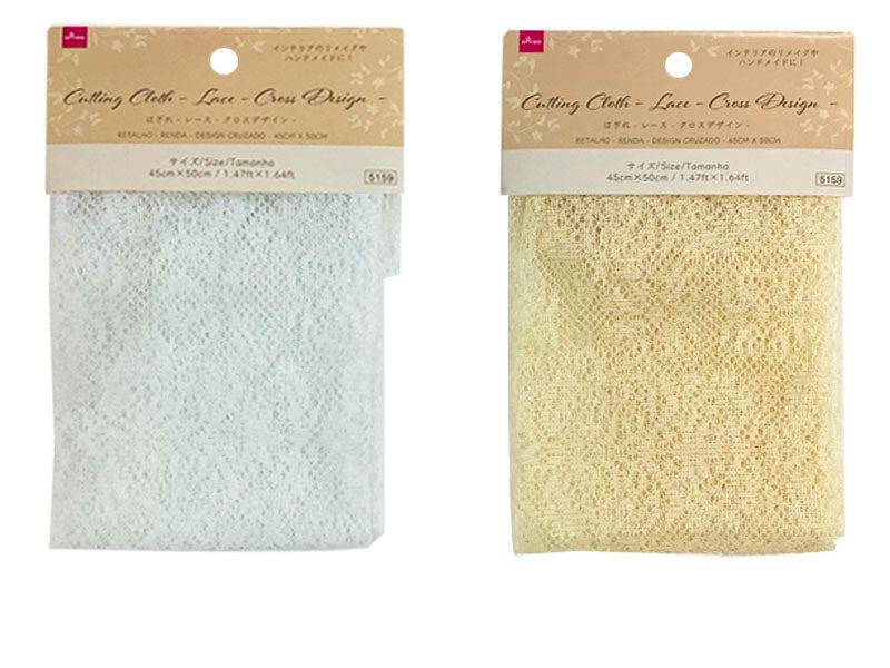 Fabric Remnants (Lace, Cross Design)