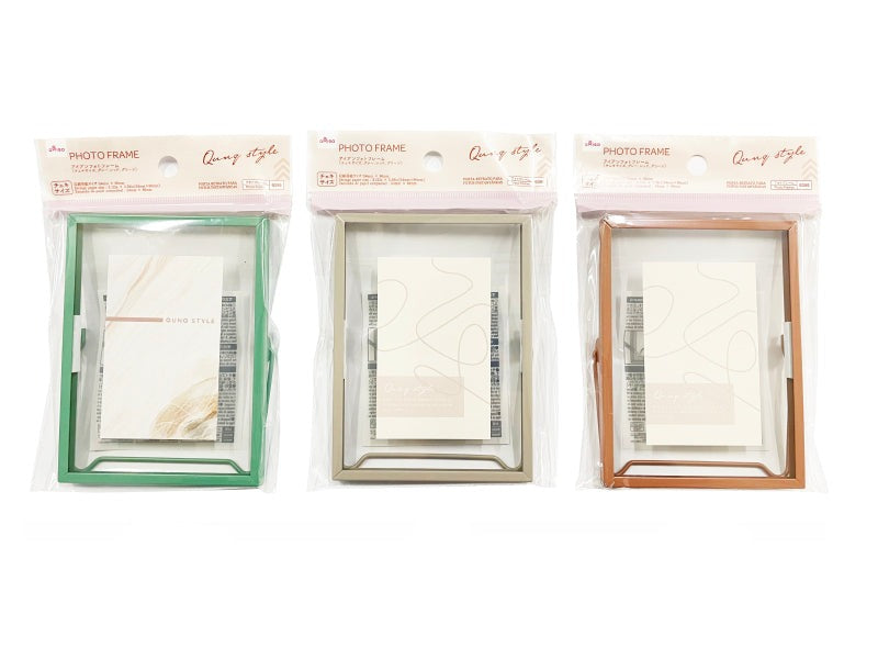 Iron Photo Frame (Cheki Size, Gray, Red, Green)