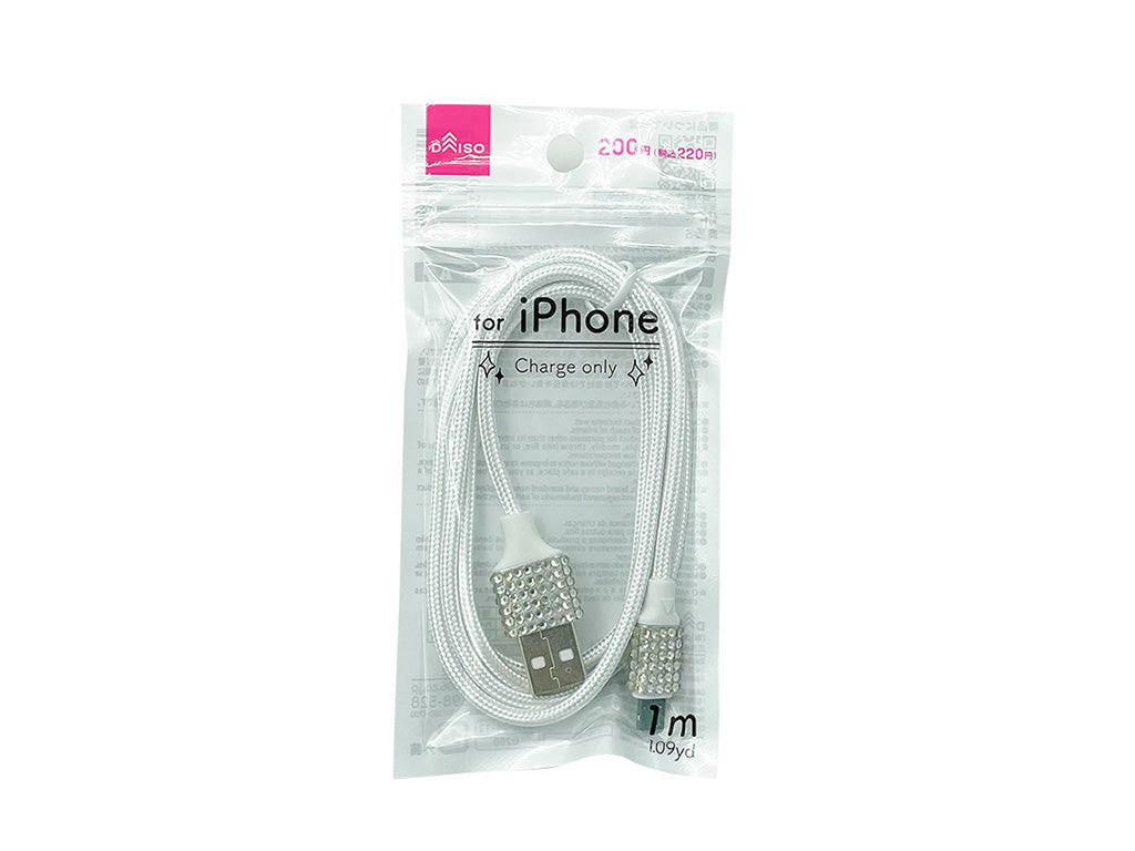 Charging Cable (Lightning, Rhinestone Connector)