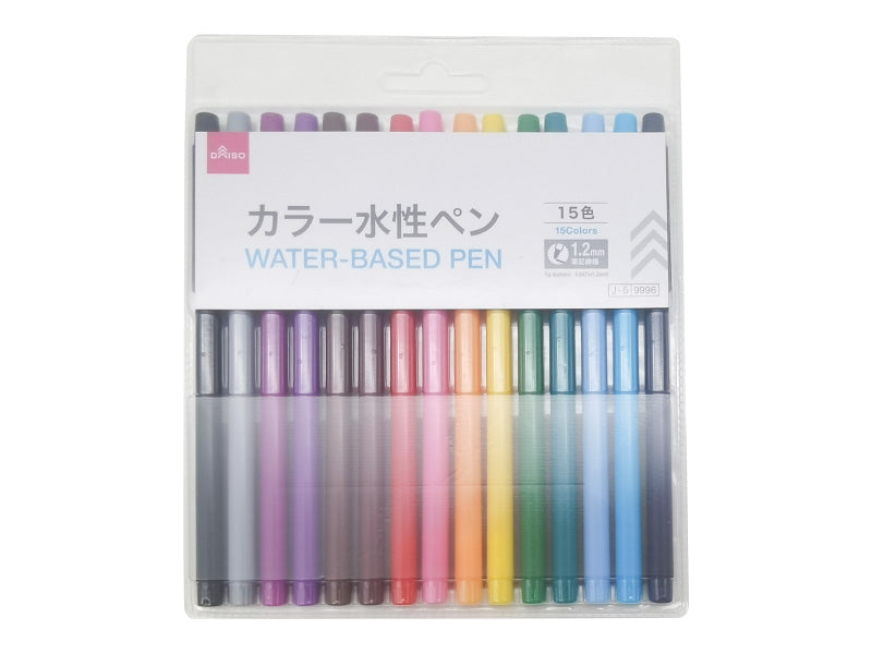 Color Water-Based Pens (15 Colors)