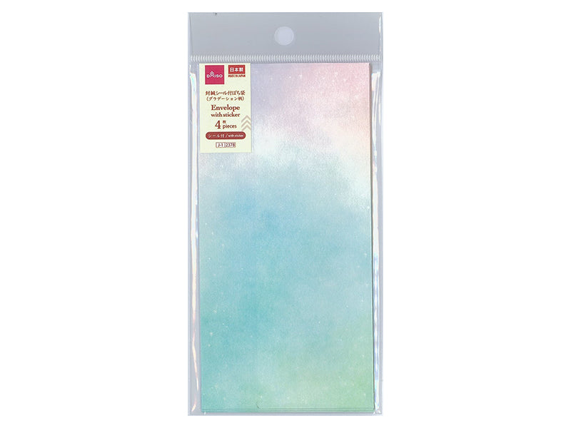 Pochi Envelope with Sealing Sticker (Gradient Design, 4 pieces)