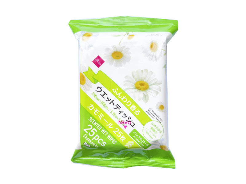 Scented Wet Wipes (25 Sheets, Chamomile)