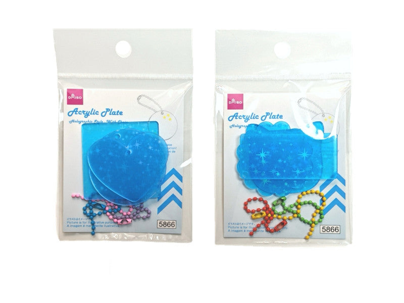 Acrylic Plate (Hologram Style, with Chain)