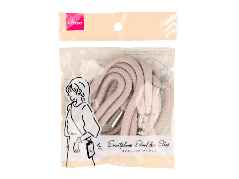 Smartphone Shoulder Strap (Transparent Sheet, Gray Beige)