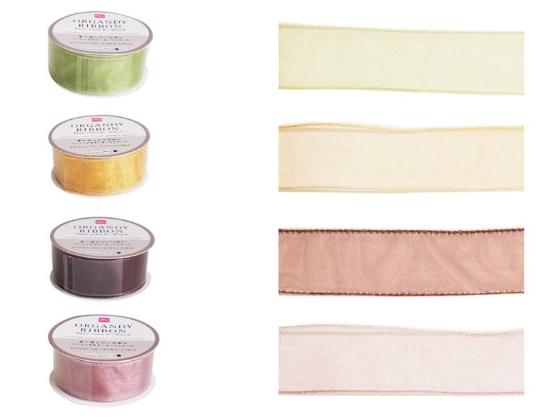 Organza Ribbon (Basic Color B, Wired)