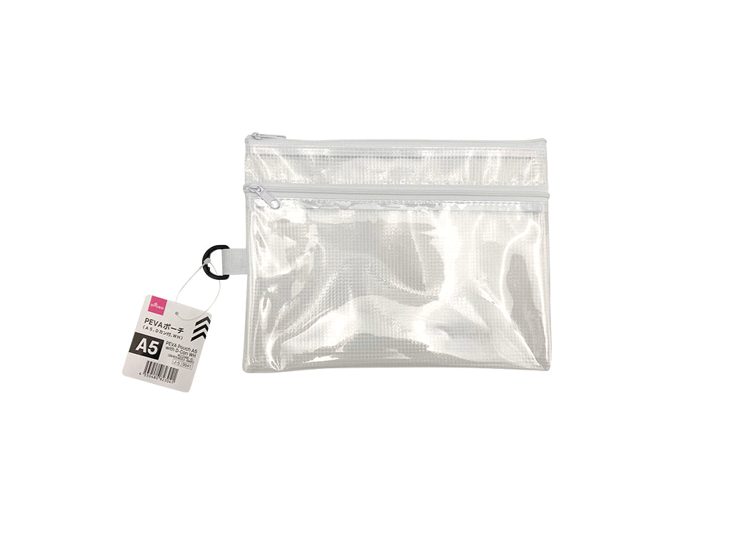 PEVA Pouch (A5, with D-Ring, WH)