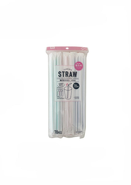 Bendable Straws (Pastel, 70 Pieces, Paper Bag)