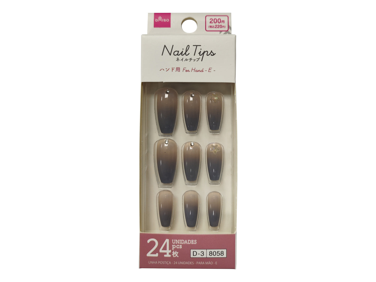 Nail Tips (24 Pieces, Hand Use, E)