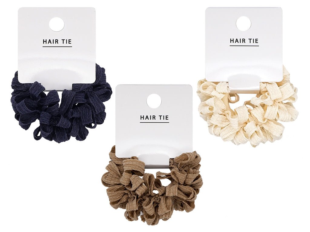 Soft Hair Tie (Gathered Frill, Embossed)
