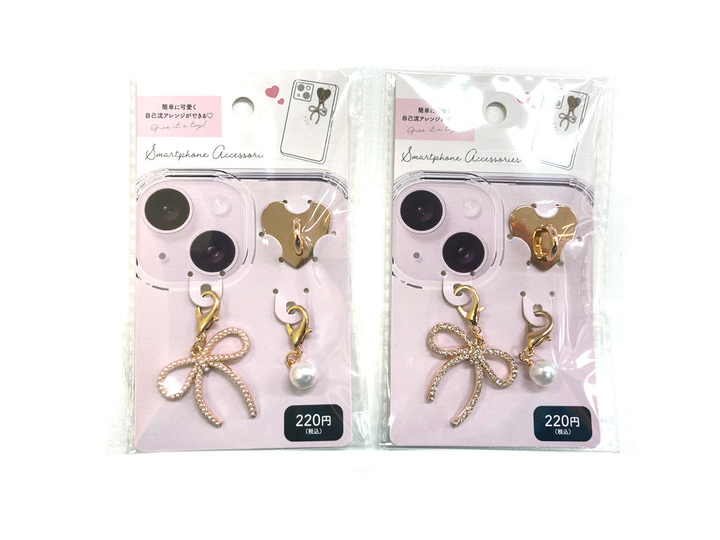 Smartphone Charm (Bijou Ribbon, 3P)