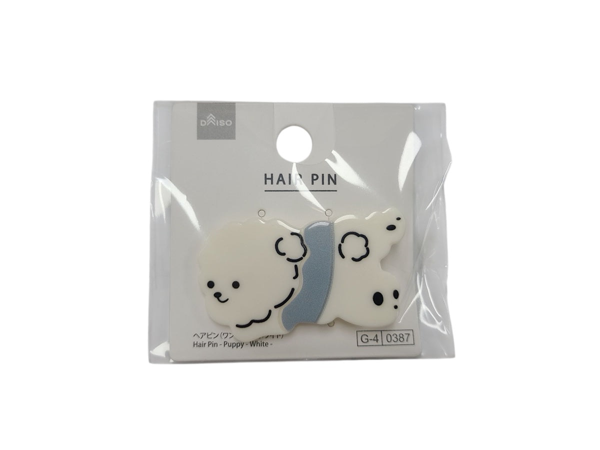 Hairpin (Dog, White)