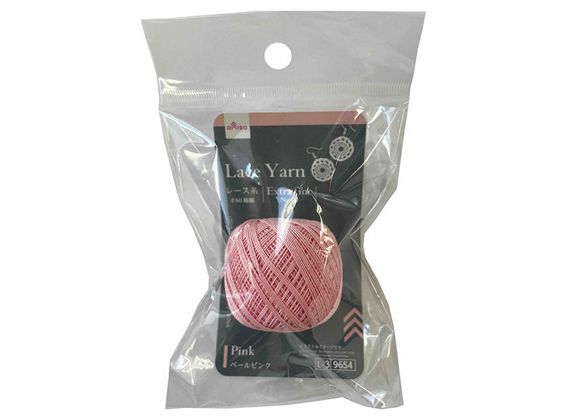 Lace Thread (#60 Extra Fine, Pale Pink)
