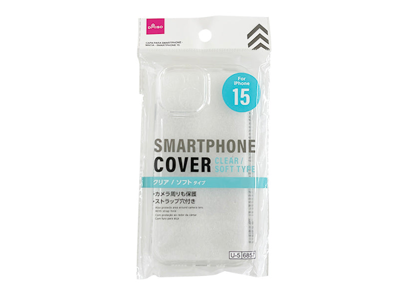Soft Type Smartphone Cover (for iPhone 15)