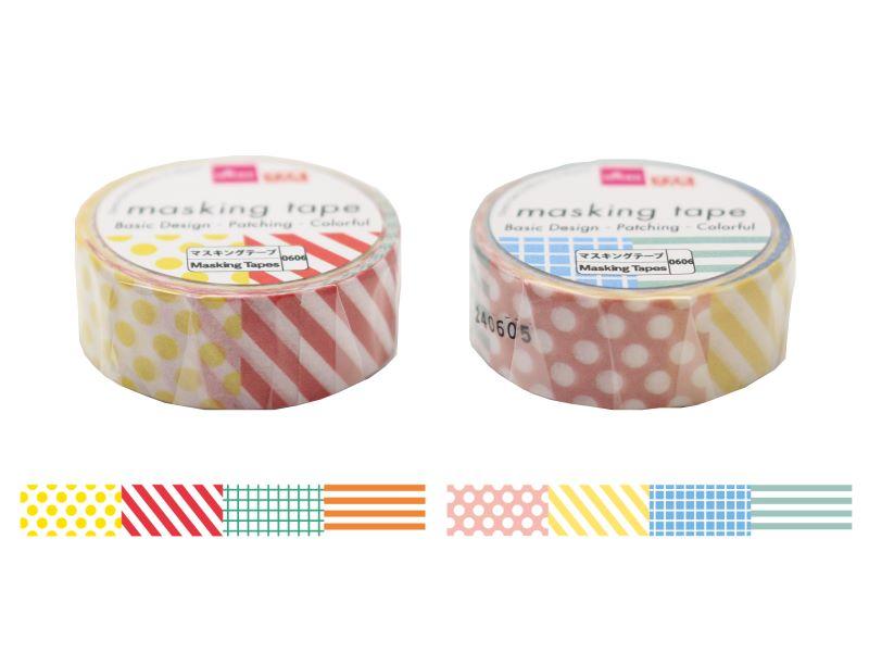 Masking Tape (Basic Pattern, Patchwork, Colorful)