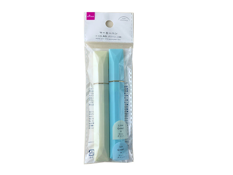 Marker Pen (CHM, Square, Green, 2 Pieces)