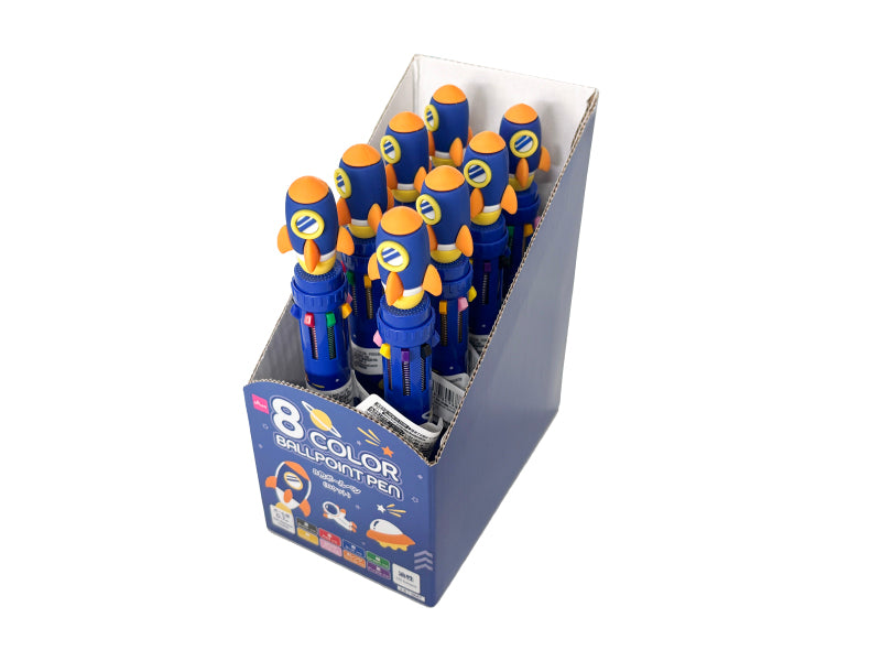 8-Color Ballpoint Pen (Rocket)