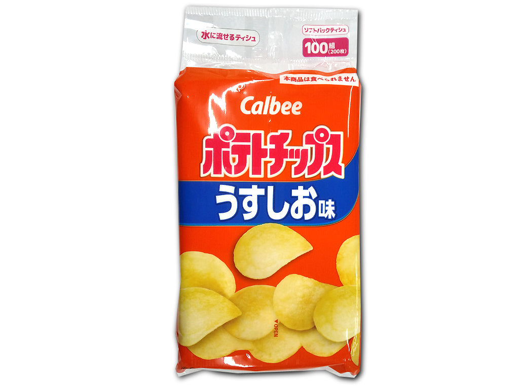 Potato Chips Flushable Soft Pack Tissue 100 Sheets