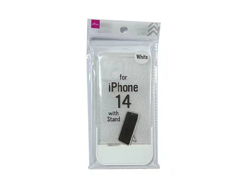 Stand Case for Smartphone (for iPhone 14, White)