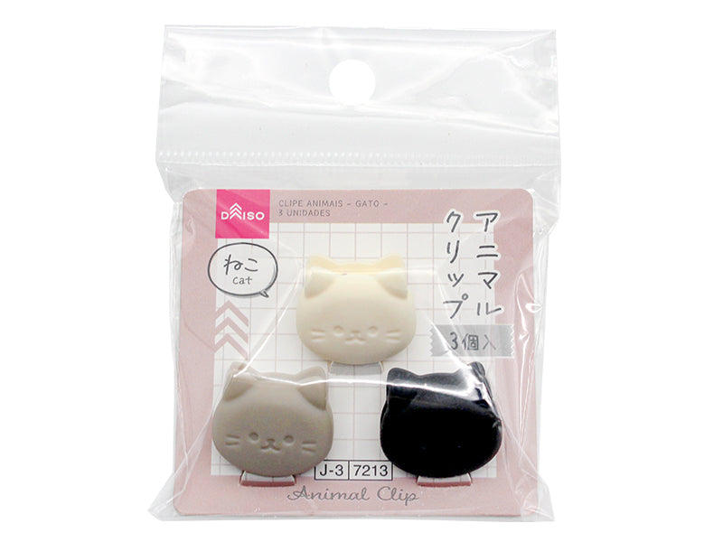 Animal Clips (Cat, 3 Pieces)