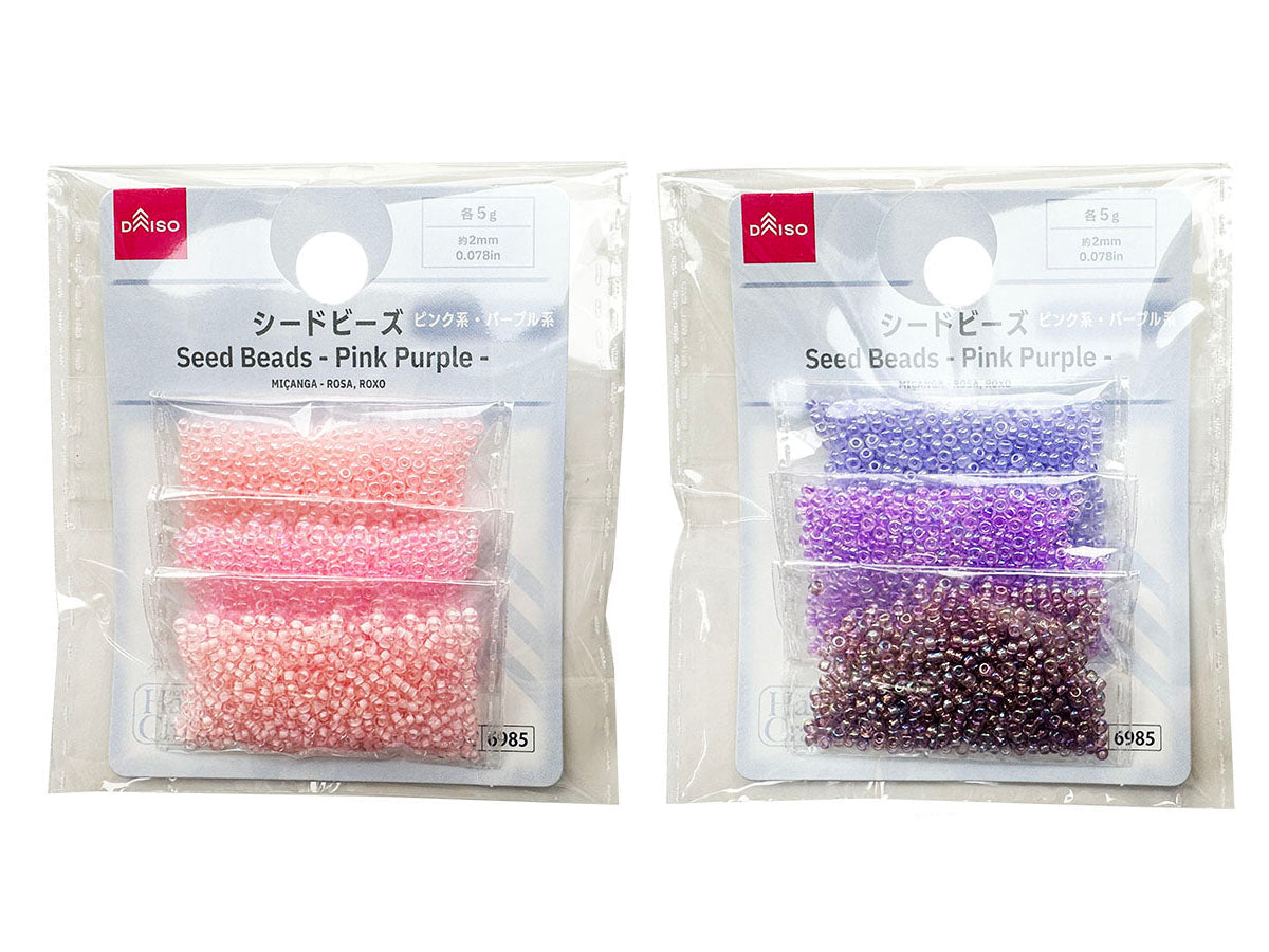 Seed Beads (Pink and Purple)
