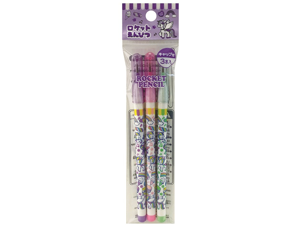 Rocket Pencil 3-Piece Set - Fancy Dream