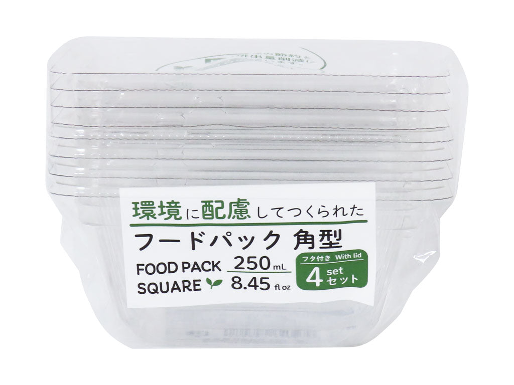 Food Pack (Biomass Blend, Square, 4 Sets)