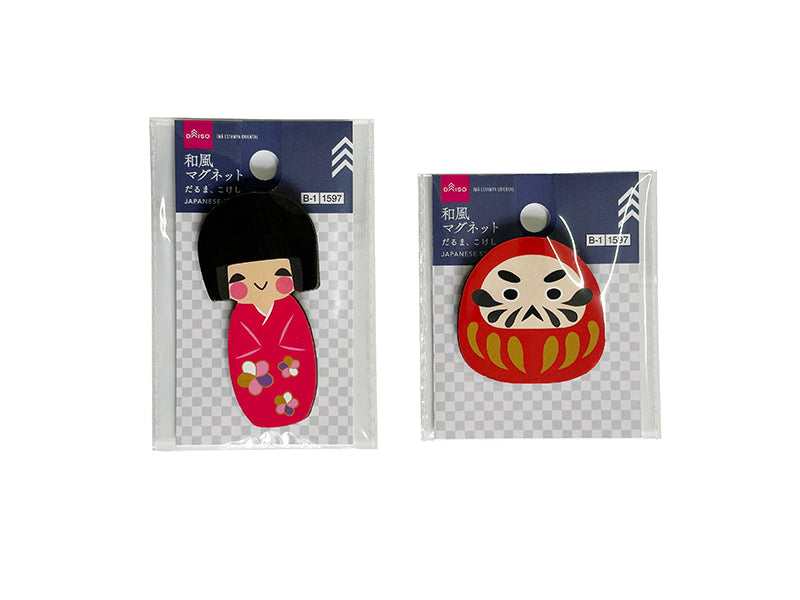 Japanese Style Magnet (Daruma, Kokeshi)