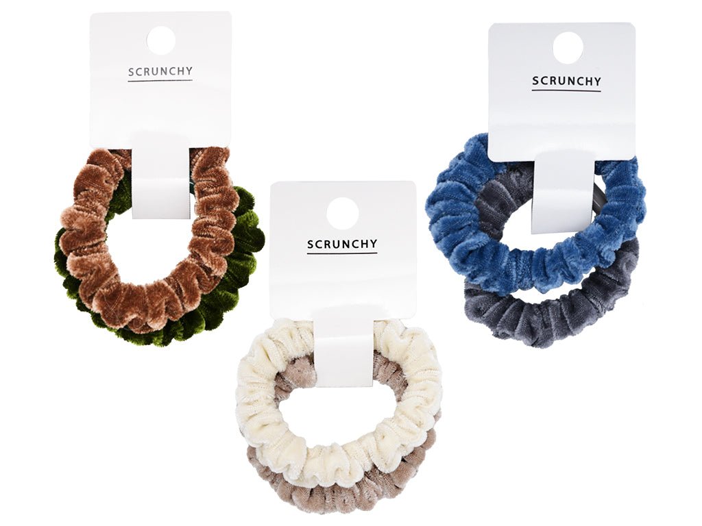 Velvet-Like Set Scrunchies