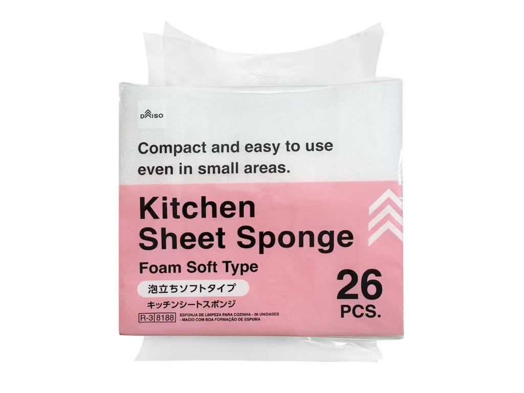 Kitchen Sheet Sponge (26 Pieces, Soft Foam Type)