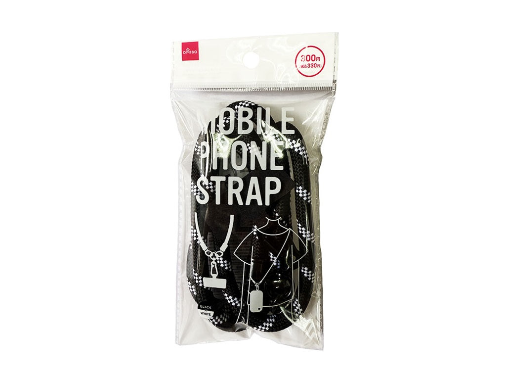 Paracord Smartphone Shoulder Strap (BK x WH)