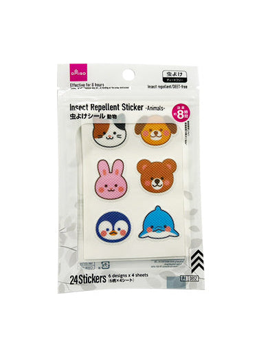 Insect Repellent Stickers (Animals, 24 pieces)