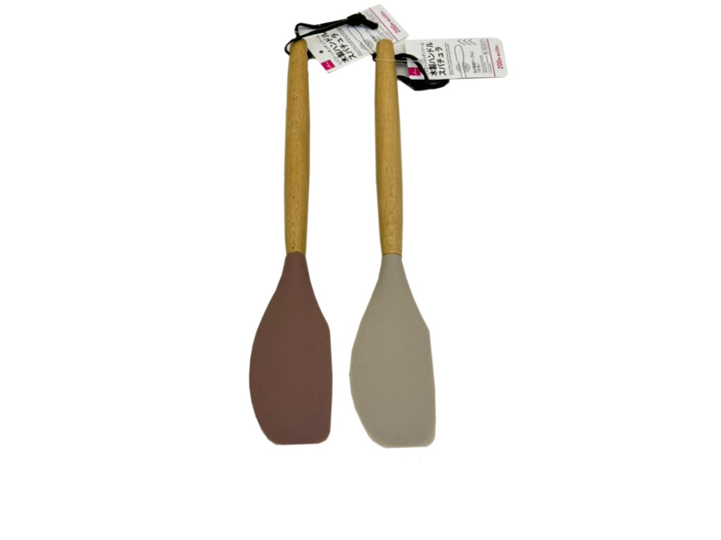 Wooden Handle Silicone Kitchen Tool (Spatula)