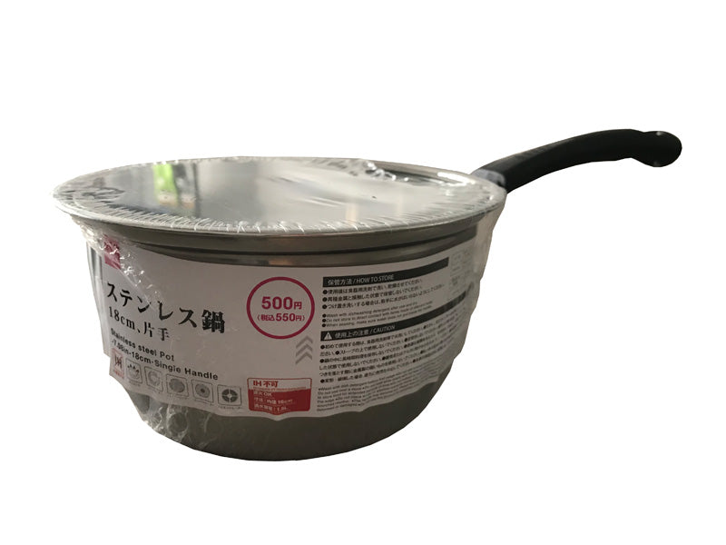 Stainless Steel Pot (Single Handle)