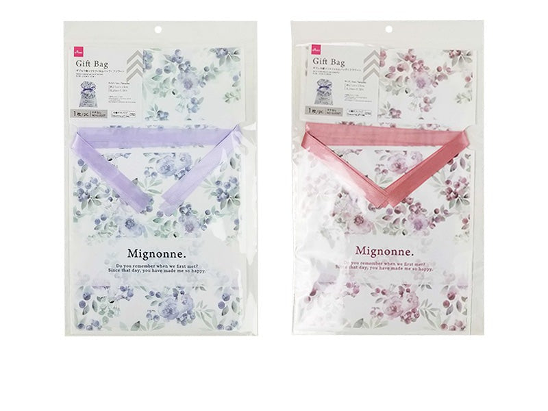Double Drawstring Soft Film Bag (Flower)