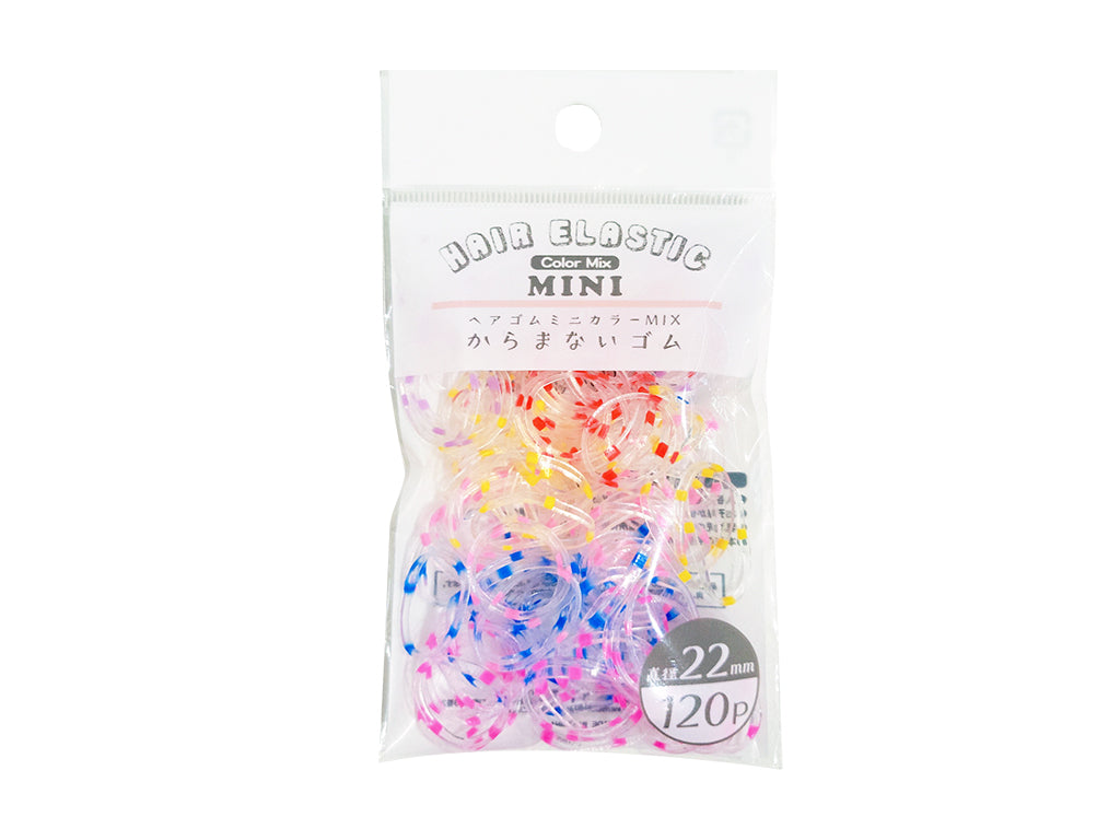 Mini Hair Ties Color Mix (120 Pieces)
