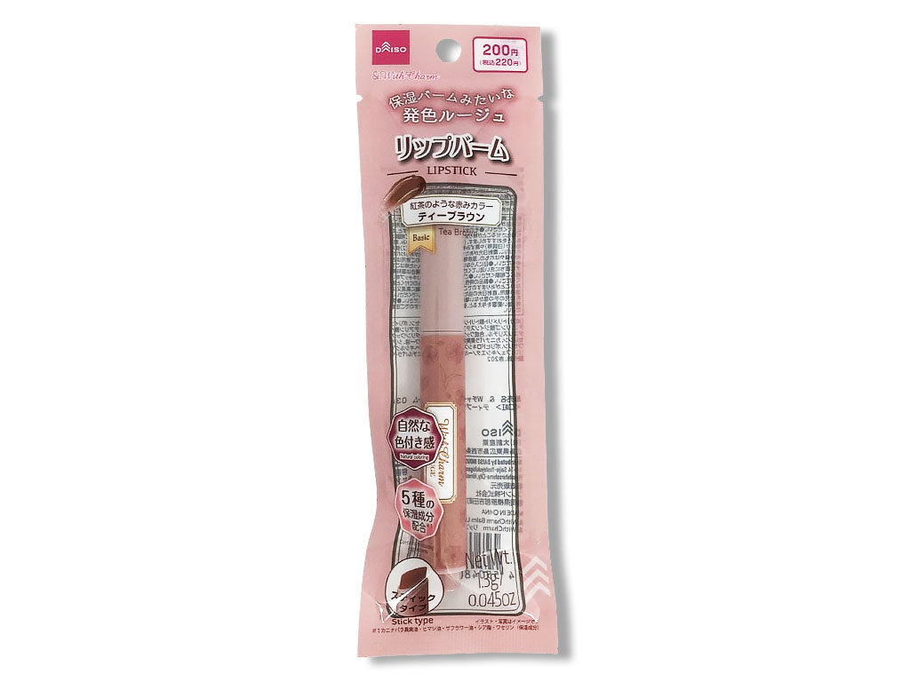 &. With Charm Lip Balm Tea Brown