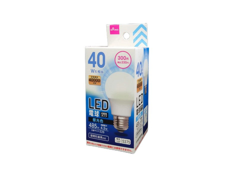 LED Bulb (Equivalent to 40W, Daylight Color)