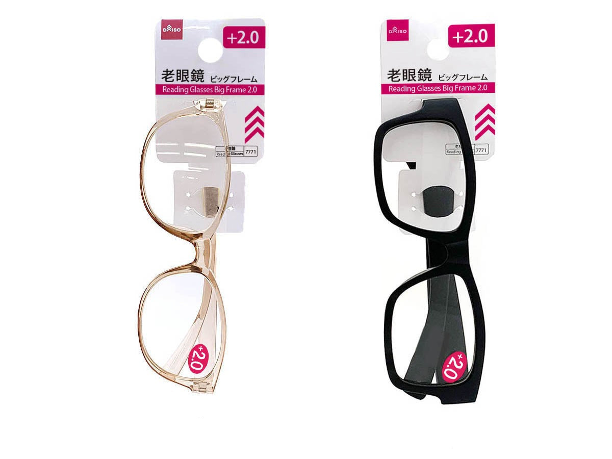 Big Frame Reading Glasses (+2.0 Diopter)