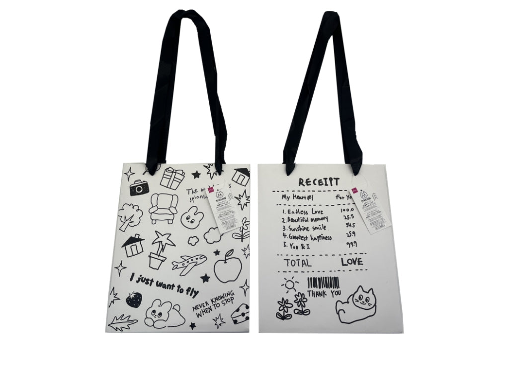 Vertical Gift Bag (Korean Style Drawing, Character Point)
