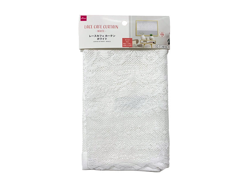Lace Cafe Curtain (White)