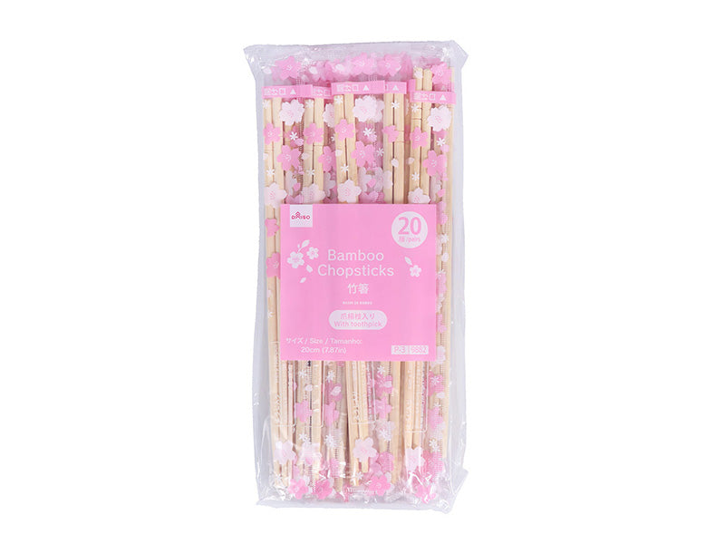Bamboo Chopsticks (Sakura, 20 Pairs)