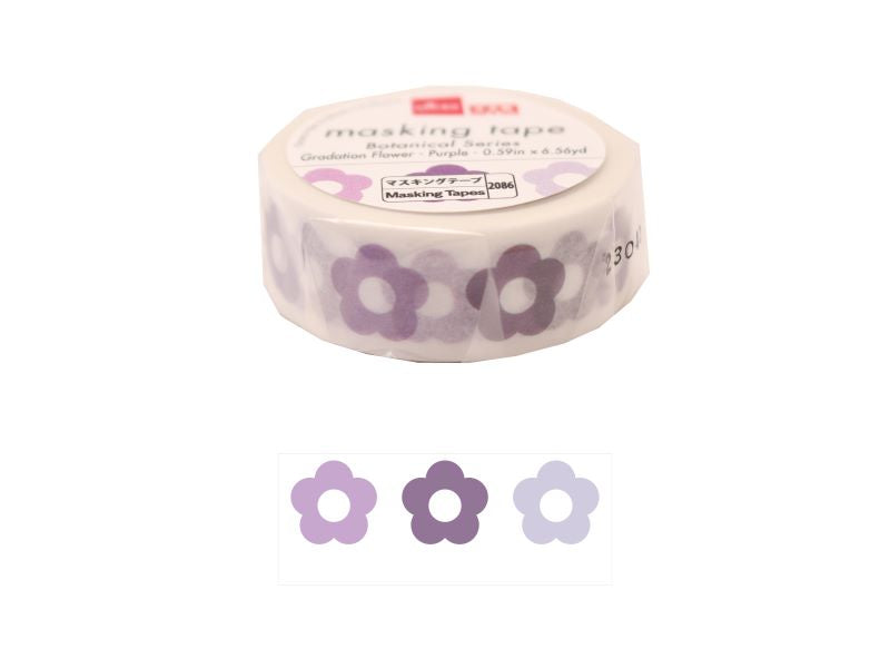 Masking Tape (Botanical Series, Gradient Flower, Purple)
