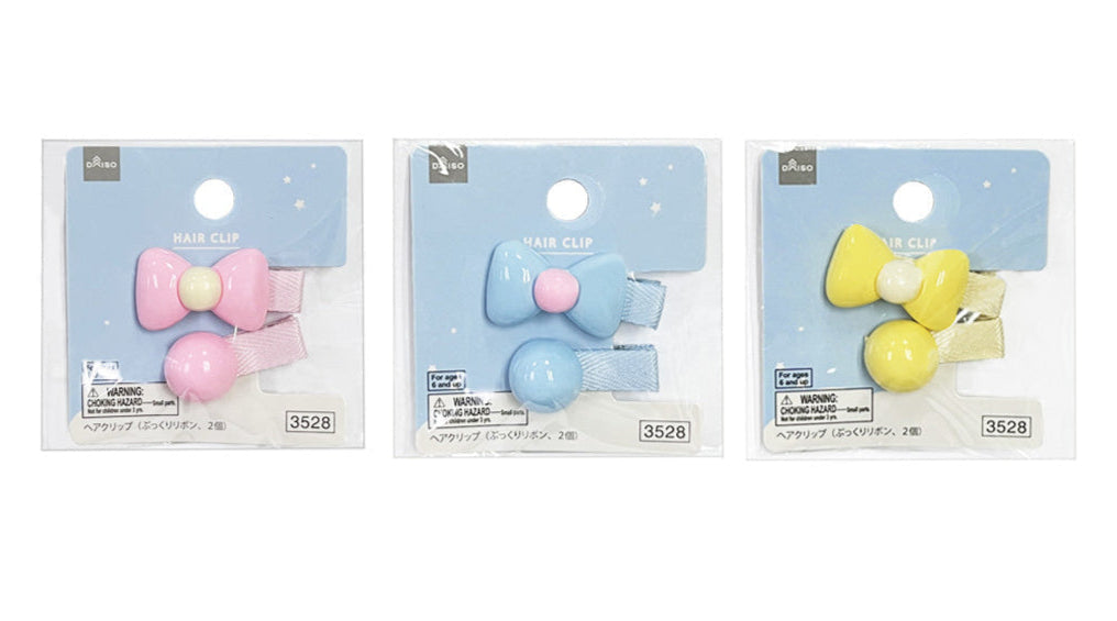 Hair Clip (Puffy Ribbon, 2 Pieces)