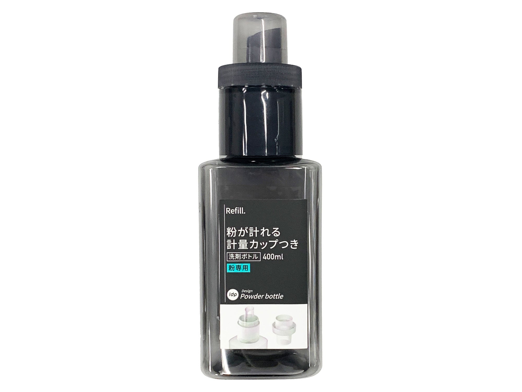 1DP Detergent Bottle for Powder - Square - Gray