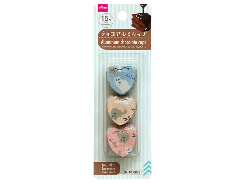 Cat Pattern Chocolate Aluminum Cups