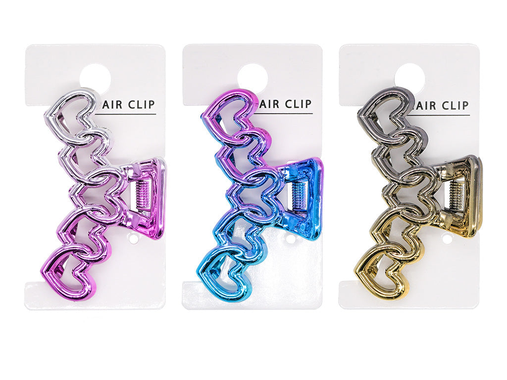 Vance Clip (Metallic, Heart, Gradient)