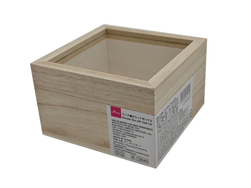 Clear Lid Wood Box