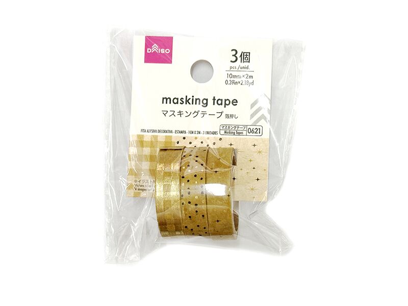 Masking Tape (Foil Pressed, Set of 3)