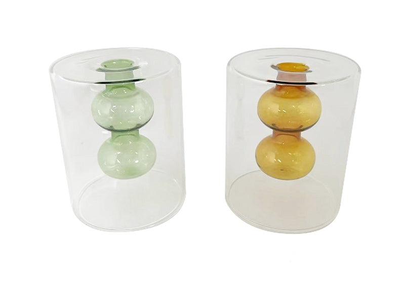 Double Wall Glass Vase
